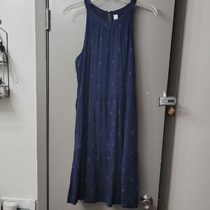 Old Navy Navy Blue Midi Dress